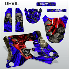 Yamaha YZ 80 1993-2001 DEVIL RIDER motocross racing decals set MX graphics kit