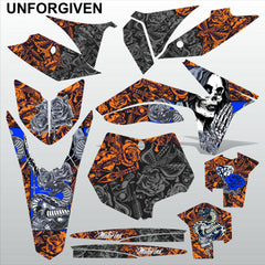 KTM SXF  2011-2012 UNFORGIVEN motocross racing decals set MX graphics kit