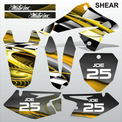 SUZUKI DRZ 125 2008-2019 SHEAR motocross racing decals set MX graphics kit