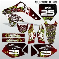 Kawasaki KXF 450 2006-2008 SUICIDE KING motocross racing decals set MX graphics