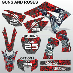 HONDA CRF 450RL 450L 2019-2022 GUNS AND ROSE motocross racing decals MX graphics