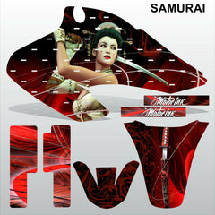 Honda XR 70 2001-2003 SAMURAI racing motocross decals set MX graphics kit
