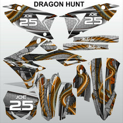 SUZUKI RMZ 450 2018-2021 DRAGON HUNT motocross racing decals set MX graphics kit