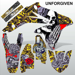 SUZUKI RMZ 450 2008-2017 UNFORGIVEN motocross racing decals set MX graphics kit