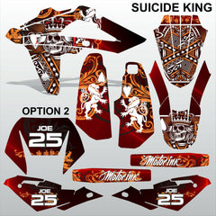 HUSQVARNA CR WR 125 2009-2013 SUICIDE KING motocross decals set MX graphics kit