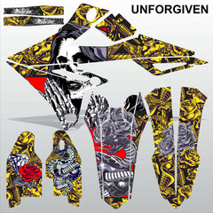 SUZUKI RMZ 450 2018-2021 UNFORGIVEN motocross racing decals set MX graphics kit