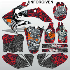 Honda CRF 250 2008-2009 UNFORGIVEN motocross racing decals set MX graphics kit