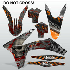 KTM EXC 2012-2013 XC 2011 DO NOT CROSS motocross decals set MX graphics kit