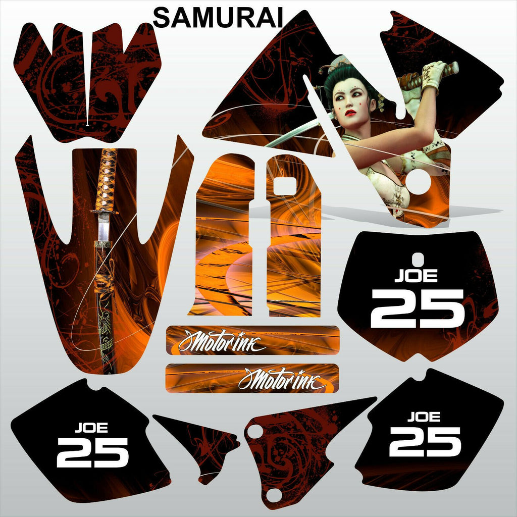 KTM SX 1998-2000 SAMURAI motocross decals racing stripes set MX graphics kit