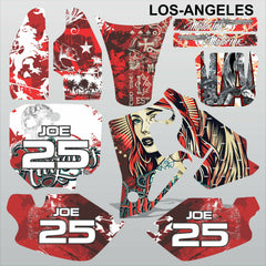 Honda CR80 1996-2002 LOS-ANGELES motocross racing decals set MX graphics kit