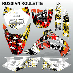 Kawasaki KLX 140 2008-2017 RUSSIAN ROULETTE motocross decals stripe MX graphics