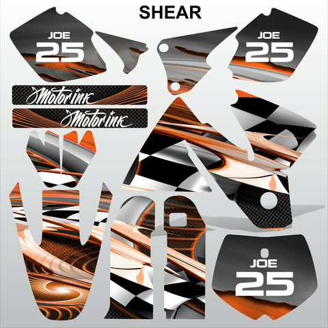 KTM SX 1998-2000 SHEAR motocross decals racing stripes set MX graphics kit