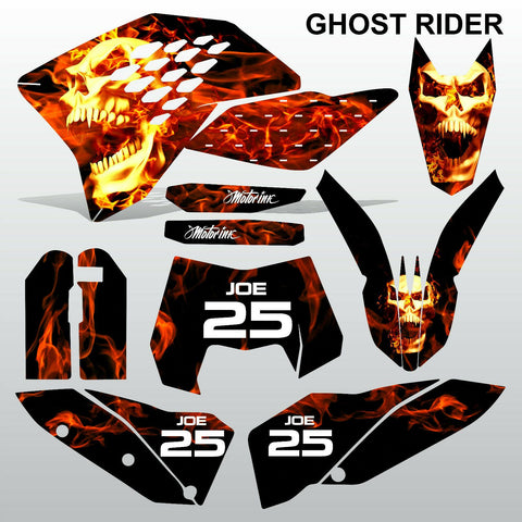 KTM EXC 2008-2011 GHOST RIDER motocross decals racing stripes set MX graphics
