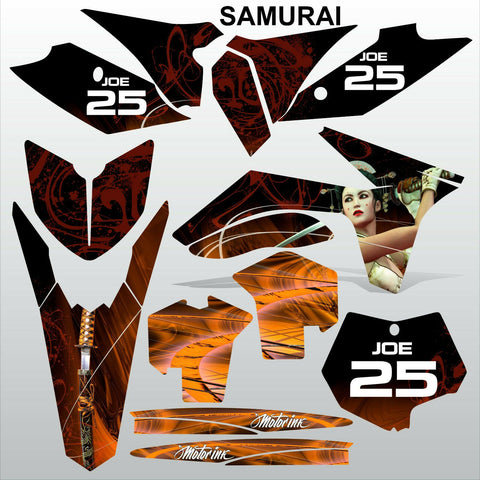 KTM SX 2011 2012 SAMURAI motocross racing decals stripes set MX graphics kit