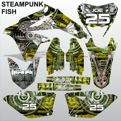 Suzuki RMX 450Z 2011-2013 STEAMPUNK FISH motocross racing decals set MX graphics