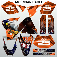 KTM EXC 2001-2002 AMERICAN EAGLE motocross decals stripes racing MX graphics