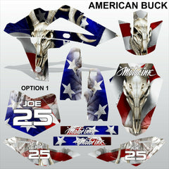 HUSQVARNA 250 450 510 2008-2010 AMERICAN BUCK motocross decals MX graphics kit