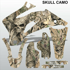 Yamaha WR 250F 2007-2013 SKULL CAMO motocross racing decals set MX graphics kit