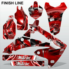 Honda CRF 250 2010-2013 FINISH LINE racing motocross decals set MX graphics
