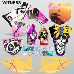 Kawasaki KXF 250 2009-2012 WITNESS motocross racing decals set MX graphics kit