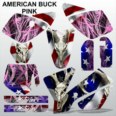 KTM SX 65 2002-2008 AMERICAN BUCK PINK motocross racing decals set MX graphics