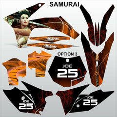 KTM EXC 2012-2013 XC 2011 SAMURAI  motocross decals racing set MX graphics kit