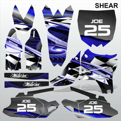 Yamaha YZF 450 2010-2013 SHEAR motocross racing decals set MX graphics kit