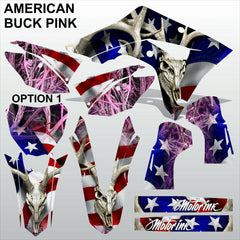 HONDA CRF 450RL 450L 2019-2022 AMERICAN BUCK PINK motocross decals MX graphics