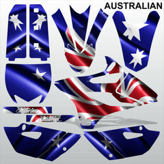 Yamaha YZ 85 2015 AUSTRALIAN motocross racing decals set MX graphics stripes kit