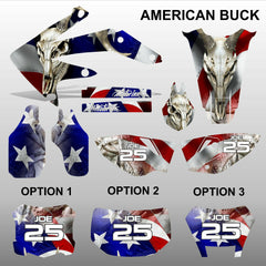 Honda CRF 450X 2005-2016 AMERICAN BUCK motocross decals set MX graphics kit