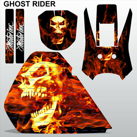 Honda XR 250 1986-1995 GHOST RIDER motocross racing decals set MX graphics kit