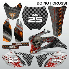 Yamaha YZF 250 450 2009 DO NOT CROSS motocross decals set MX graphics kit