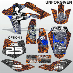 HUSQVARNA 250 450 510 2008-2010 UNFORGIVEN motocross decals set MX graphics kit