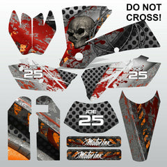 KTM EXC 2004 DO NOT CROSS motocross decals racing stripes set MX graphics kit
