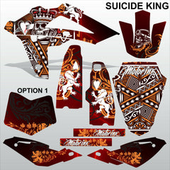 HUSQVARNA 250 450 510 2008-2010 SUICIDE KING motocross decals set MX graphics