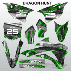 Kawasaki KX 85-100 2014-2015 DRAGON HUNT motocross decals set MX graphics kit