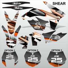KTM EXC 2012-2013 XC 2011 SHEAR motocross decals racing set MX graphics kit