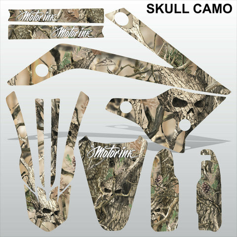 ТМ RACING 85 2013-2021 SKULL CAMO motocross racing decals set MX graphics kit