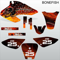 Honda XR 80-100  2001-2004 BONEFISH motocross decals set MX graphics kit