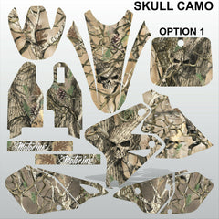 SUZUKI DRZ 400 2002-2020 SKULL CAMO motocross racing decals set MX graphics kit
