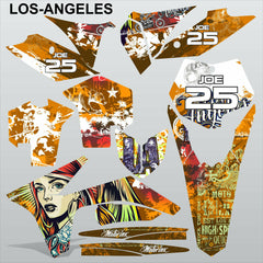 KTM SXF  2011-2012 LOS-ANGELES motocross racing decals MX graphics stripes kit