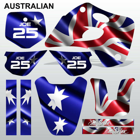 Kawasaki KX 80 1994-1997 AUSTRALIAN motocross decals MX graphics kit stripes