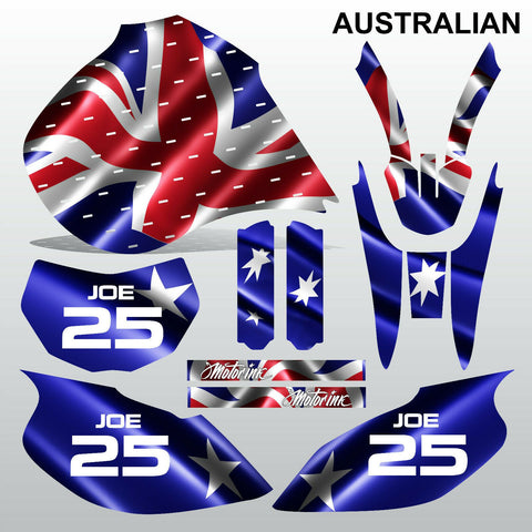 Yamaha TTR600 1997-2005 AUSTRALIAN motocross racing decals set MX graphics