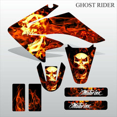 Honda CRF 70-80-100 2002-2012 GHOST RIDER motocross decals set MX graphics kit