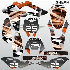 HUSQVARNA CR WR 125 2009-2013 SHEAR motocross racing decals set MX graphics kit