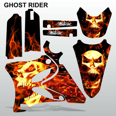 Yamaha YZ 125 250 2002-2005 GHOST RIDER motocross decals set MX graphics kit