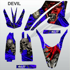 Yamaha WR 250X 250R 2008-2015 DEVIL RIDER motocross decals set MX graphics kit