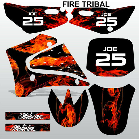 Yamaha TTR125 2000-2007 FIRE TRIBAL motocross racing decals set MX graphics