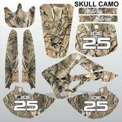 Kawasaki KX125-250 1999-2002 SKULL CAMO motocross racing decals set MX graphics