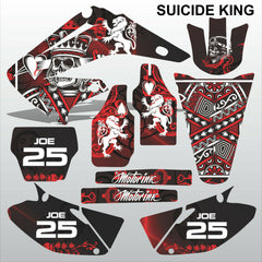 Honda CR125 CR250 2008-2012 SUICIDE KING motocross decals set MX graphics kit